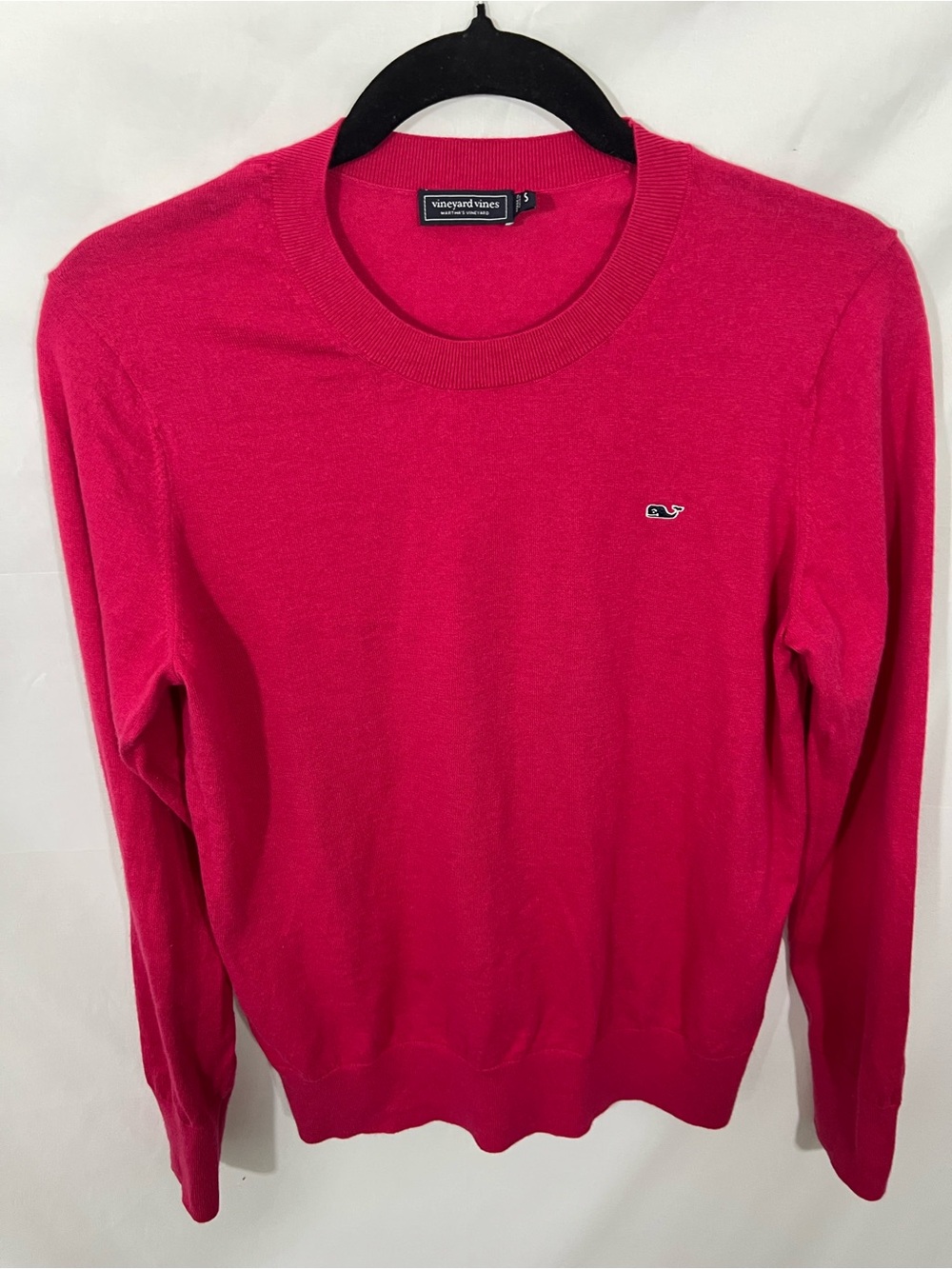 Vineyard Vines Women's Crewneck Sweater in Hot Pink